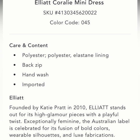 Nwt eliatt coralie structured mini dress - Picture 14 of 14